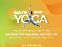 Dược phẩm Hoa Sen đồng hành cùng ngày hội Yoga, xác lập kỷ lục Việt Nam